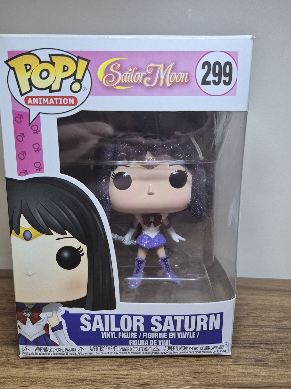 ~View Pics~ Funko Pop Sailor Saturn 299. HAND GLITTERED